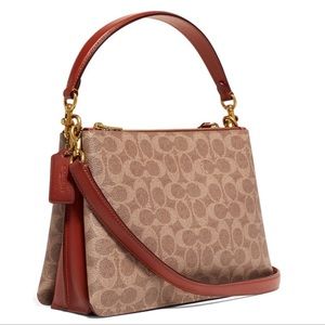 Authentic coach double zip bag